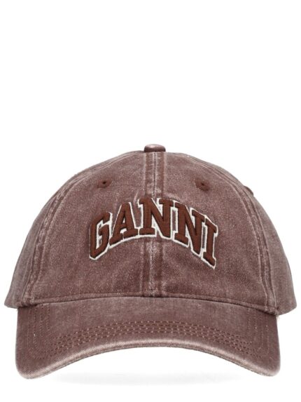 GANNI BASEBALL CAP WITH LOGO