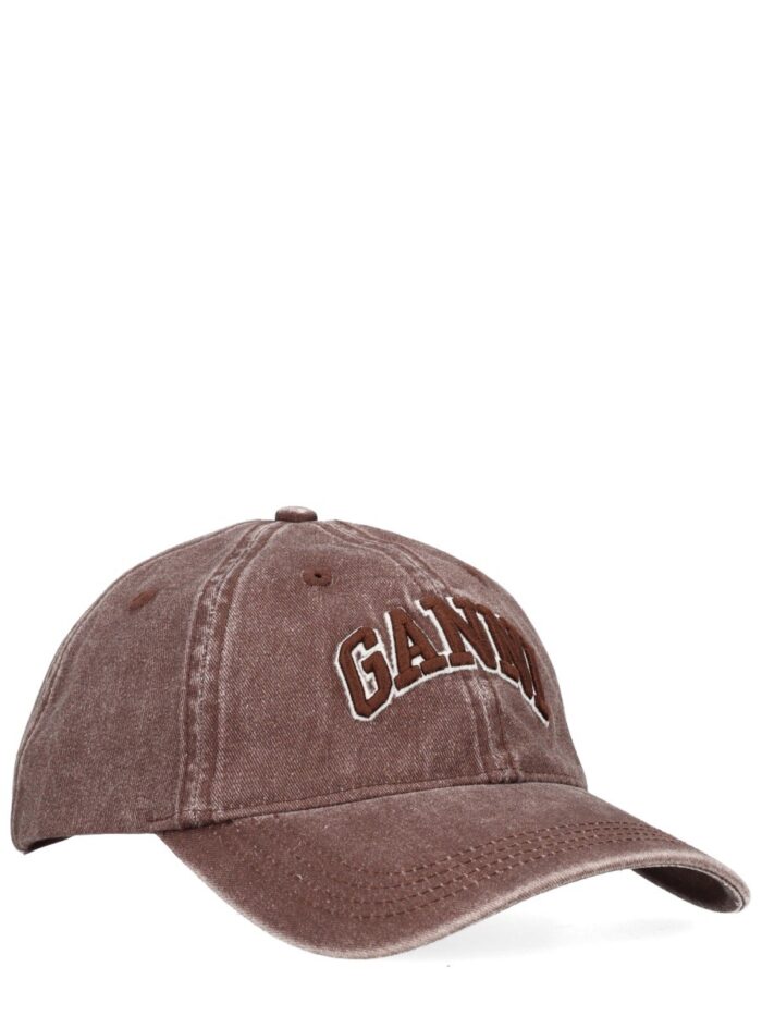 GANNI BASEBALL CAP WITH LOGO