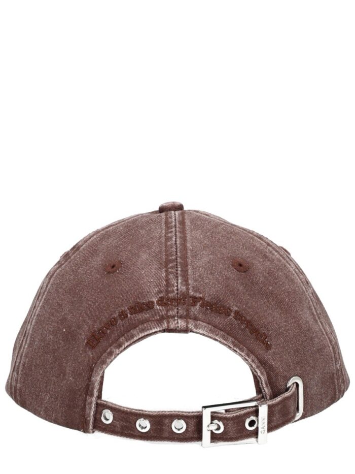 GANNI BASEBALL CAP WITH LOGO