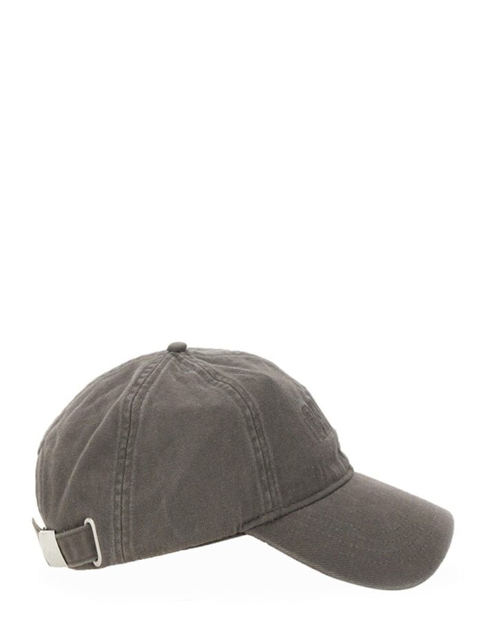 GANNI BASEBALL HAT WITH LOGO