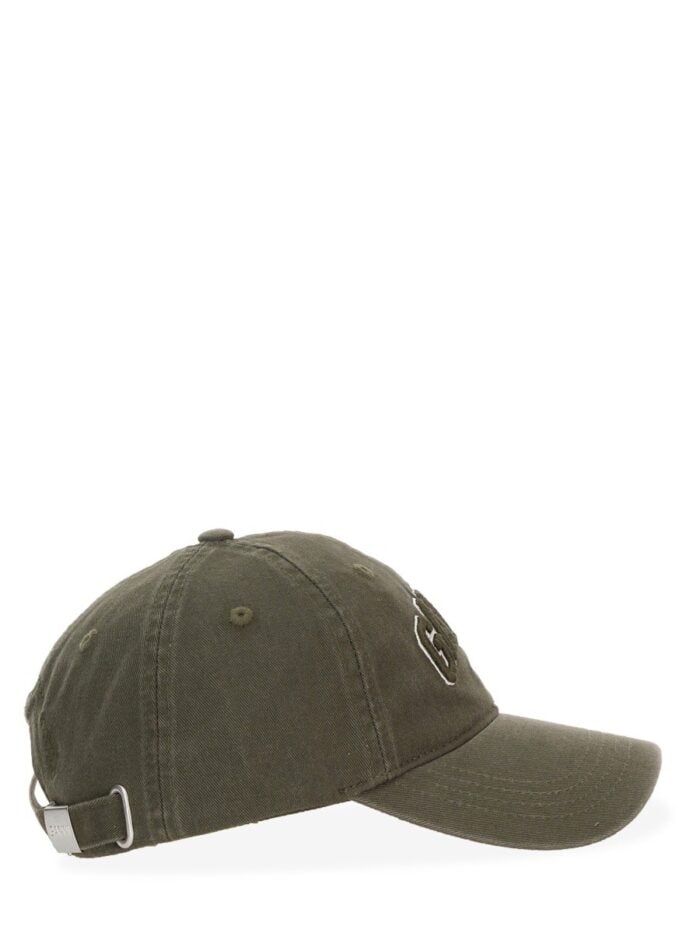 GANNI BASEBALL HAT WITH LOGO