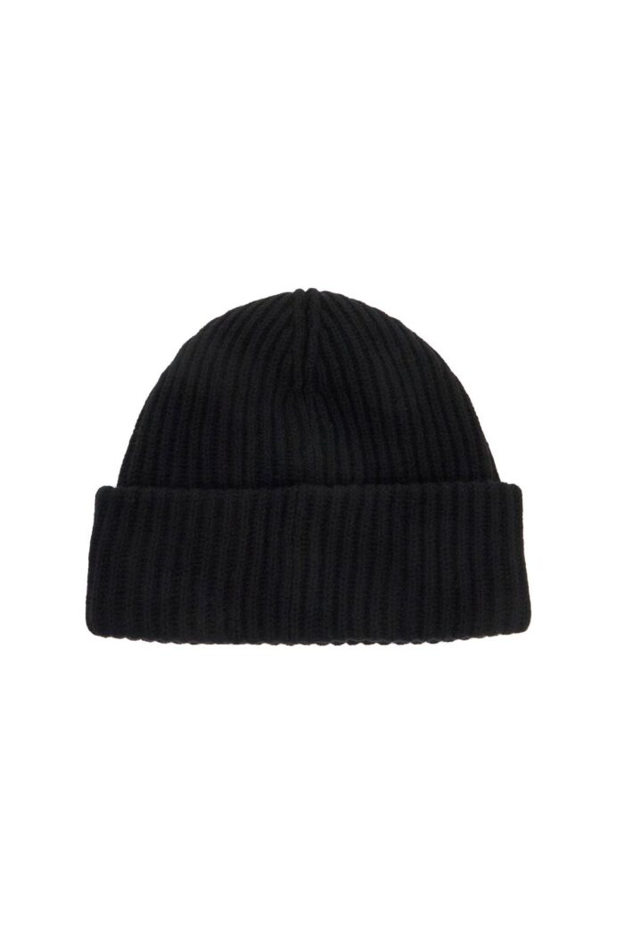 GANNI 'beanie Hat With Logo Label