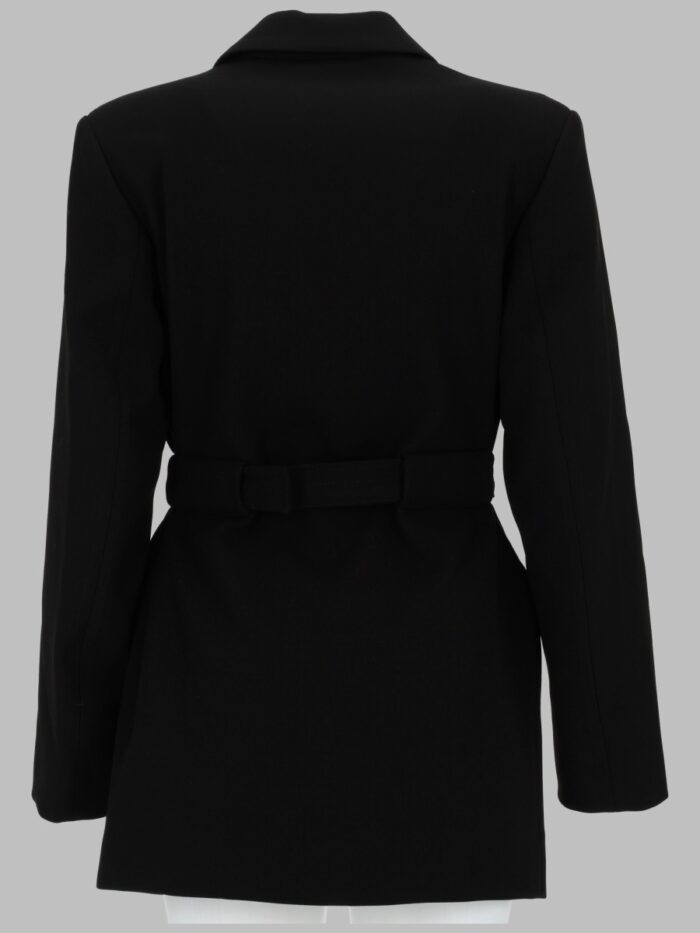 GANNI BLAZER IN CREPE CON CINTURA
