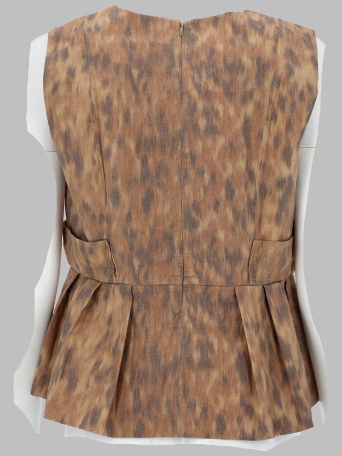 GANNI BLUSA IN COTONE CON STAMPA