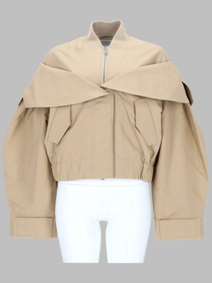 GANNI BOMBER IN COTONE