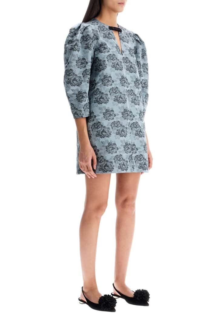 GANNI Botanical Jacquard Mini Dress