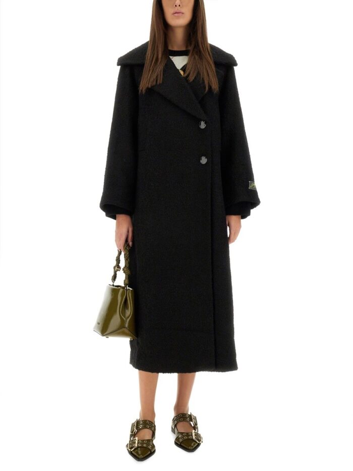 GANNI BOUCLE COAT