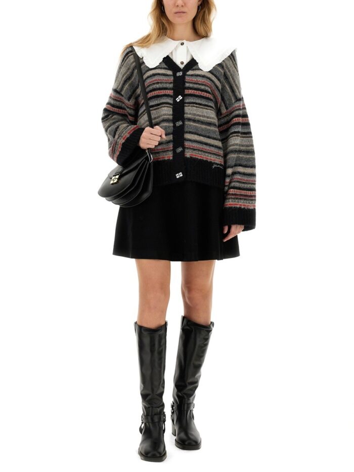GANNI BOXY FIT CARDIGAN