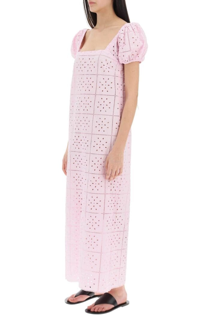 Ganni Broderie Anglaise Maxi Dress