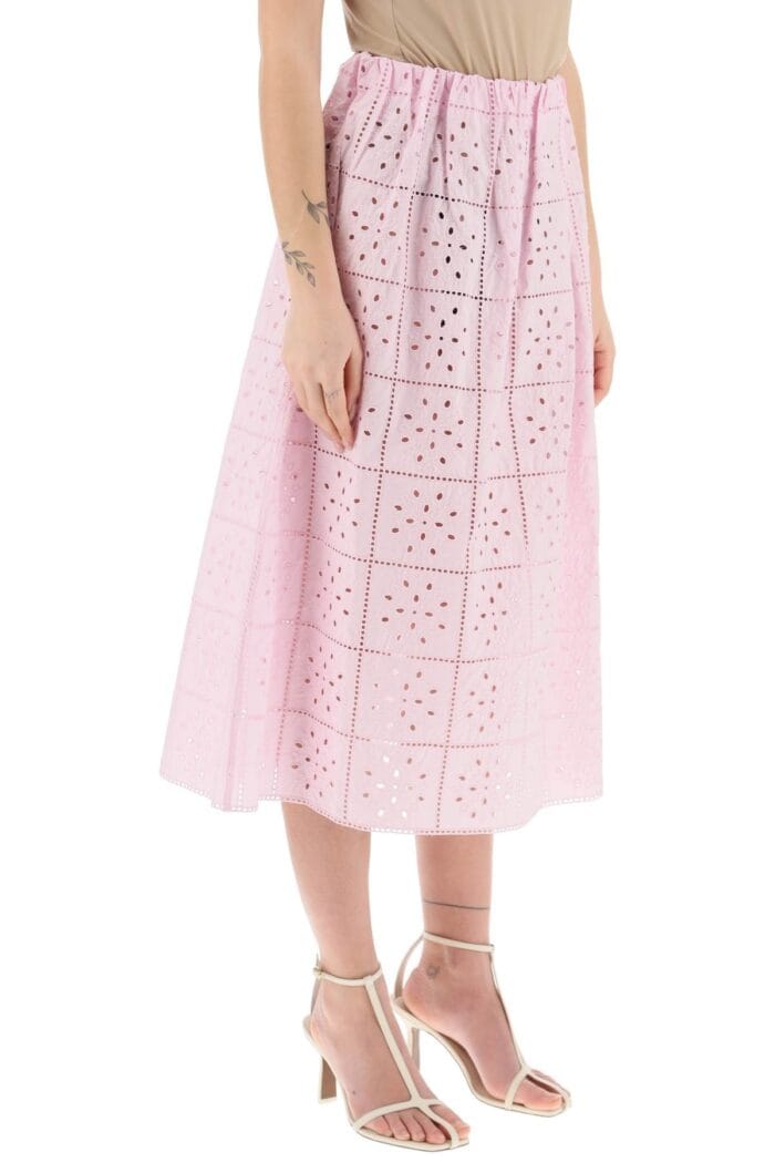 Ganni Broderie Anglaise Skirt