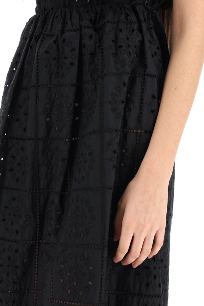 Ganni Broderie Anglaise Midi Skirt