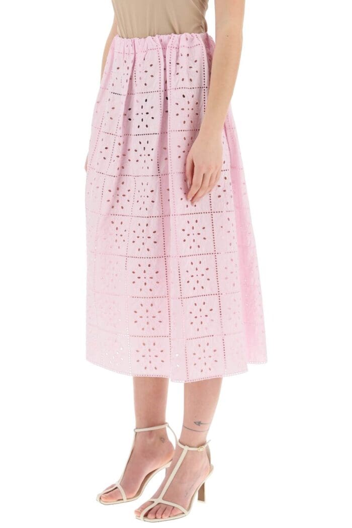 Ganni Broderie Anglaise Skirt