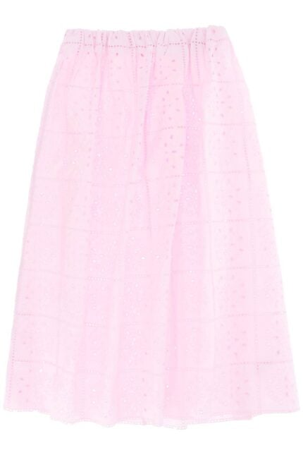 Ganni Broderie Anglaise Skirt