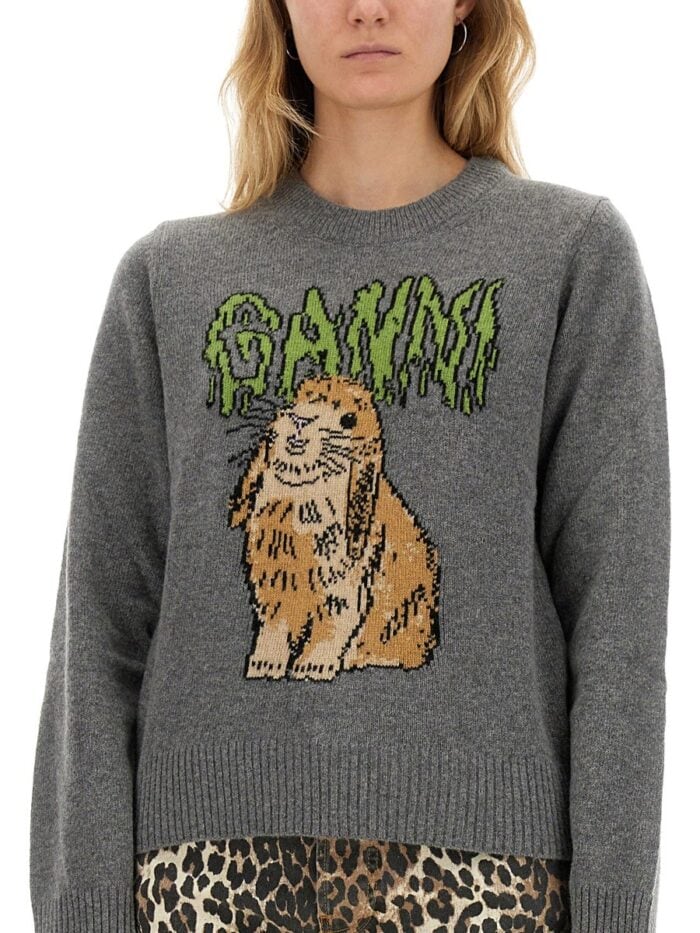 GANNI "BUNNY" SHIRT