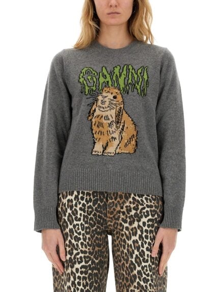 GANNI "BUNNY" SHIRT