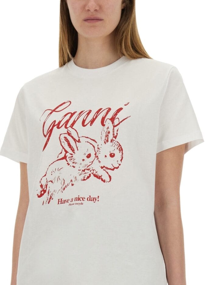 GANNI "BUNNY" T-SHIRT