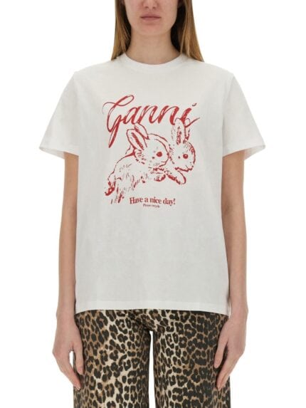 GANNI "BUNNY" T-SHIRT