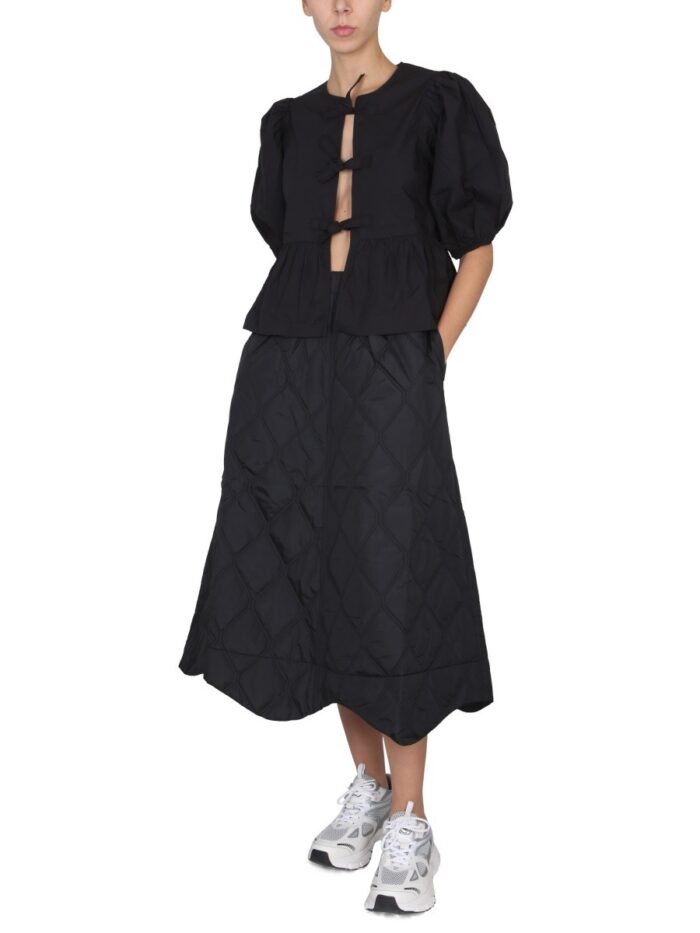 GANNI CAMICIA IN POPELINE