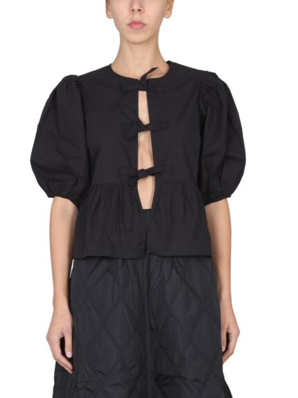 GANNI CAMICIA IN POPELINE