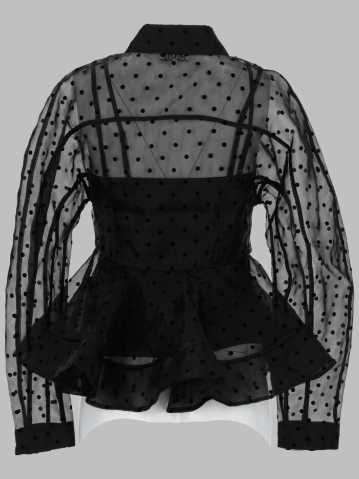 GANNI CAMICIA "PEPLUM" IN ORGANZA