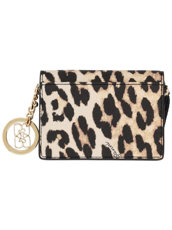 GANNI CARD HOLDER WITH LOGO