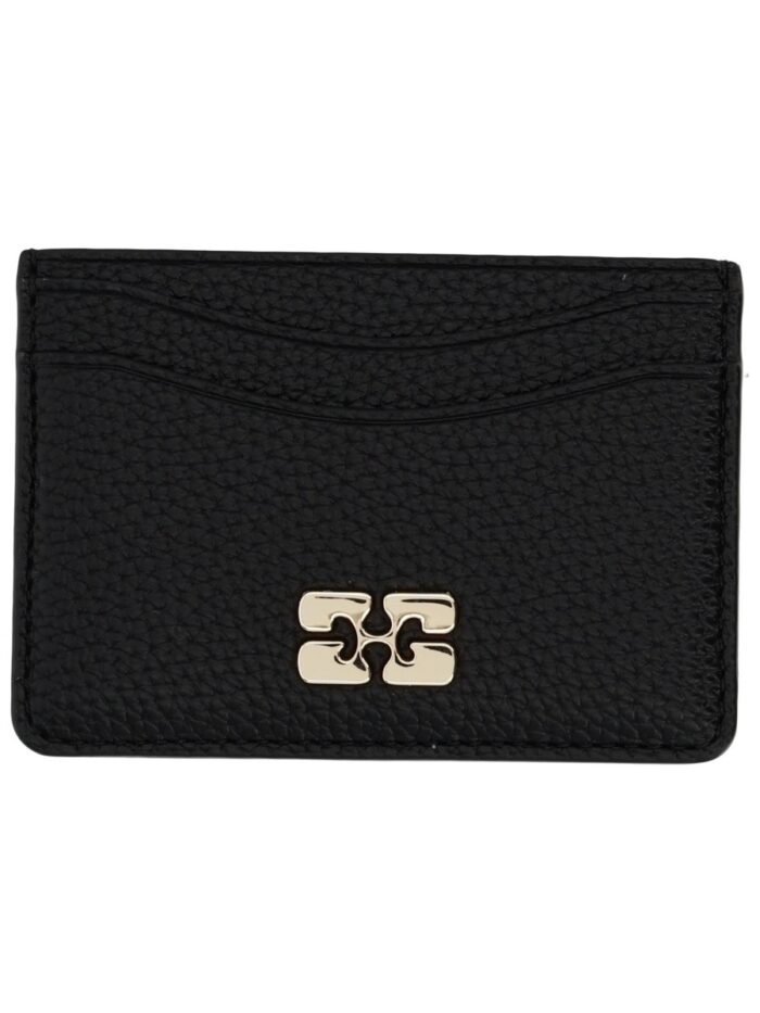 GANNI CARD HOLDER WITH LOGO