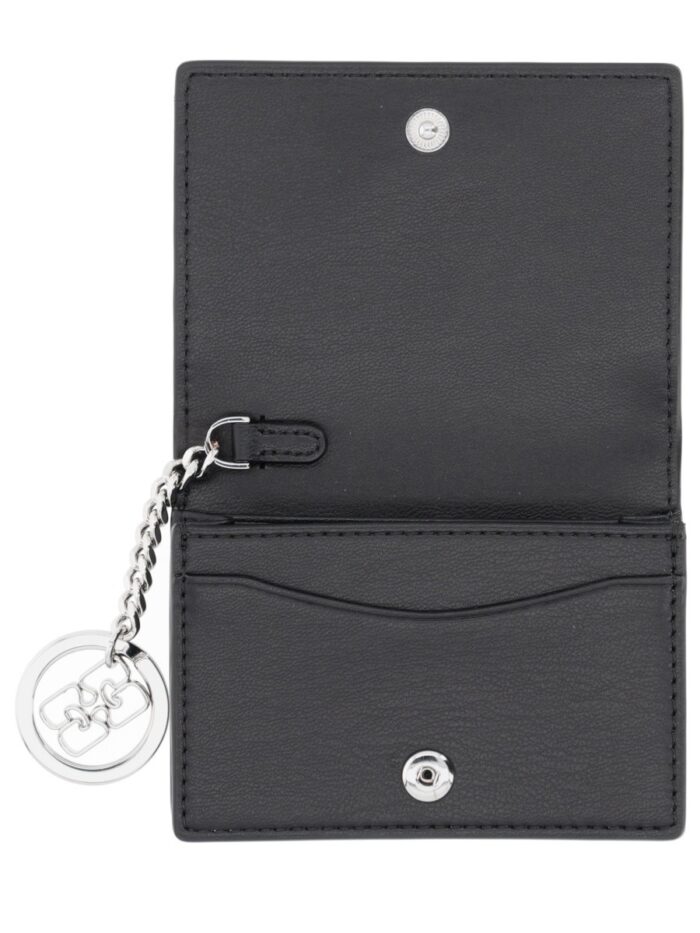 ganni card wallet with charm GANNI CARD WALLET WITH CHARM