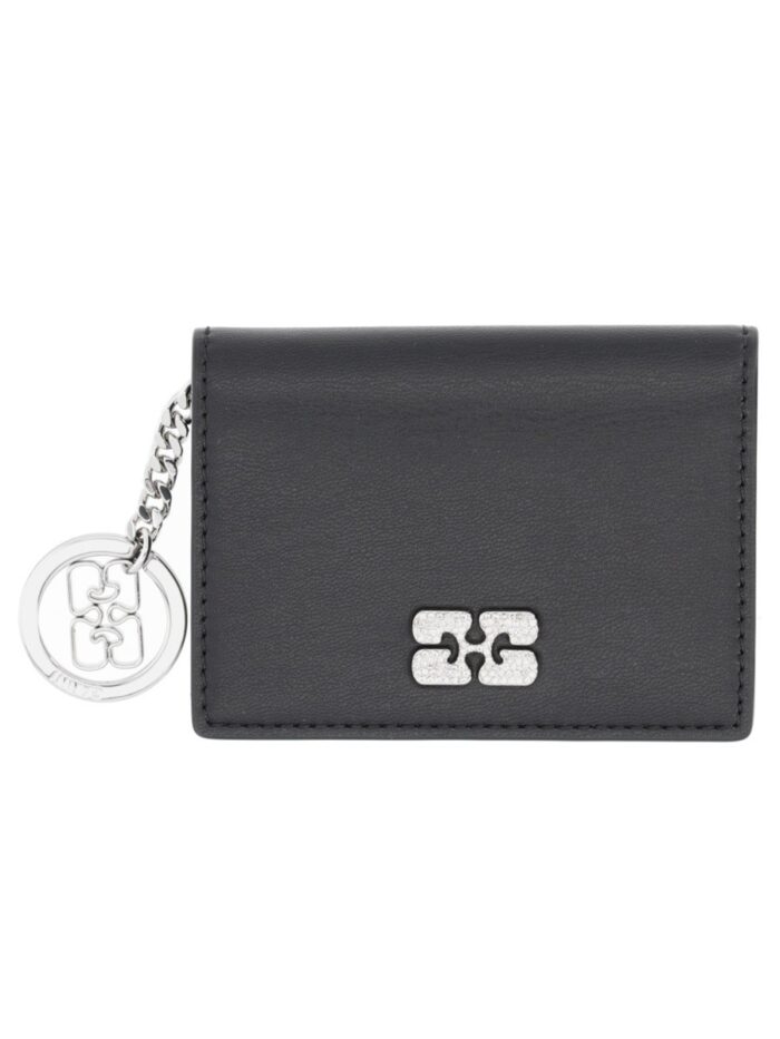 ganni card wallet with charm GANNI CARD WALLET WITH CHARM