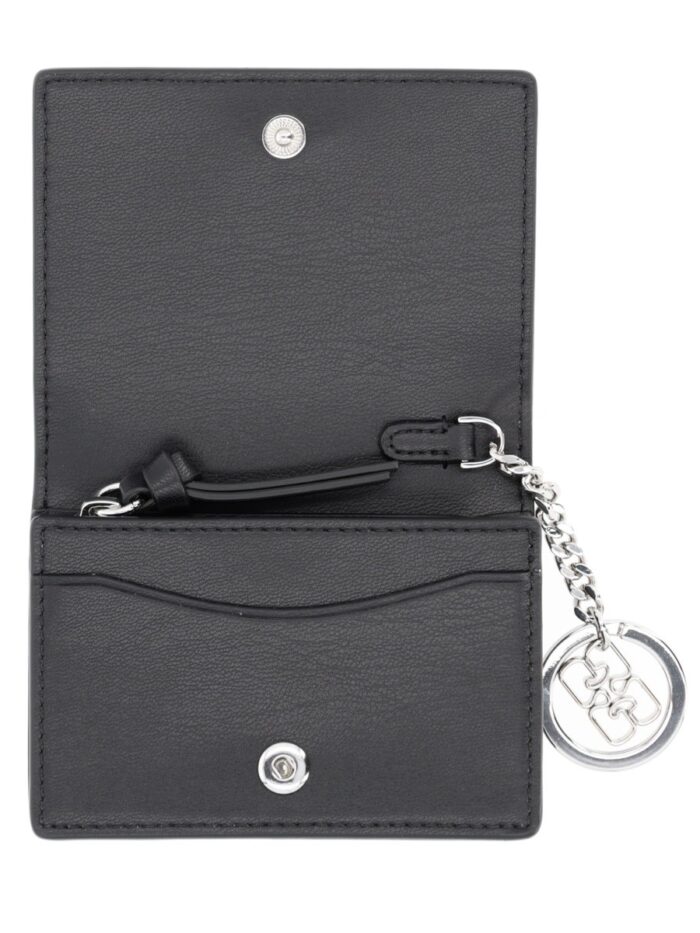 ganni card wallet with charm GANNI CARD WALLET WITH CHARM