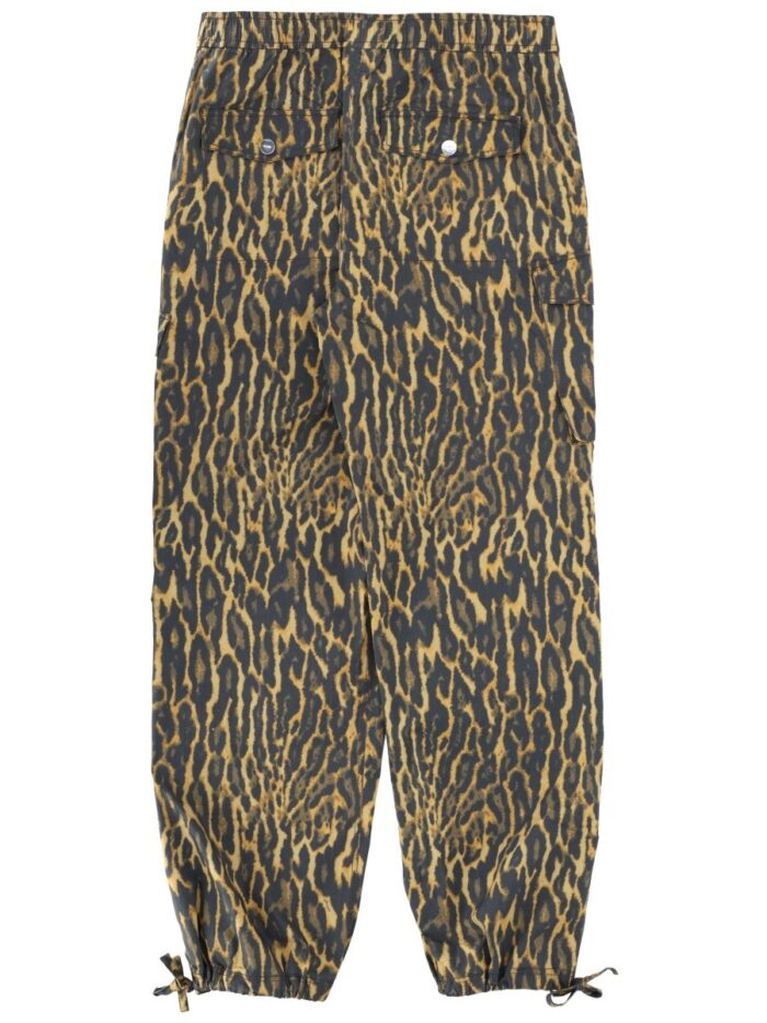 GANNI CARGO PANTS "LEOPARD"