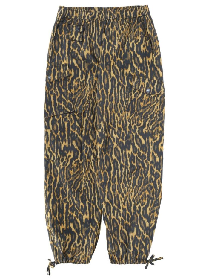 GANNI CARGO PANTS "LEOPARD"