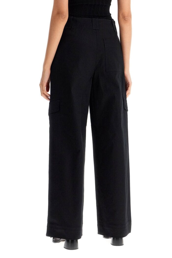 GANNI Checked Canvas Trousers For Men