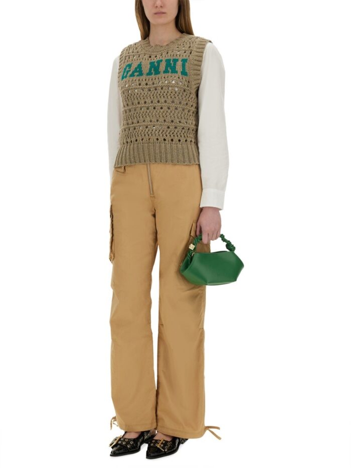 GANNI COTTON BLEND VEST