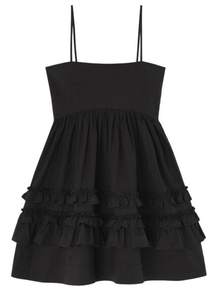 GANNI COTTON MINI DRESS