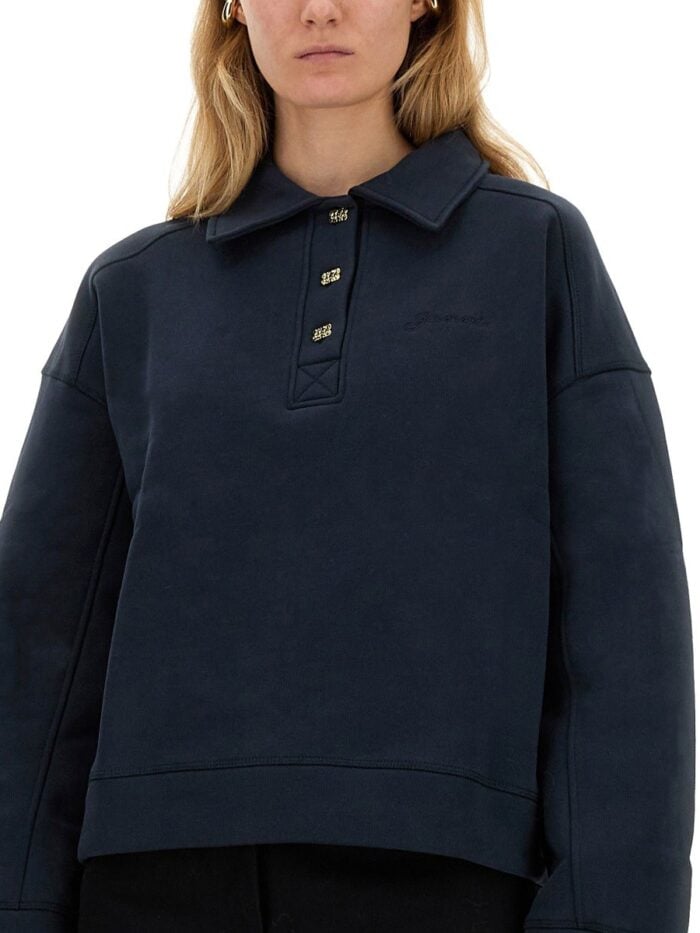 GANNI COTTON POLO