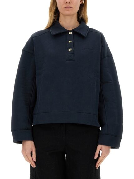 GANNI COTTON POLO