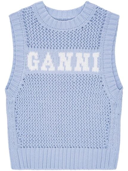 GANNI Cotton Rope Vest