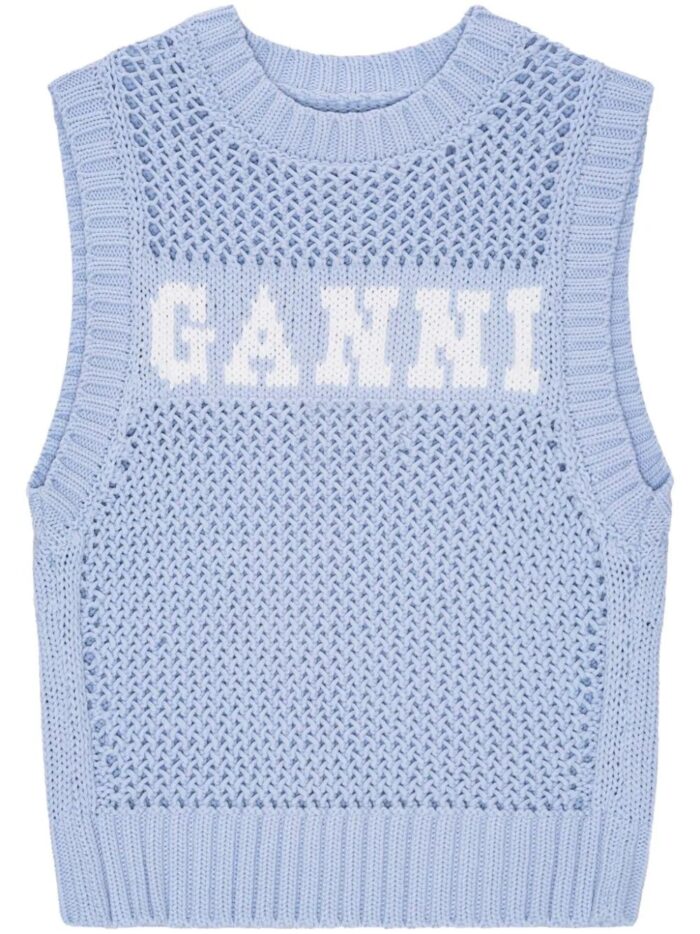 GANNI Cotton Rope Vest