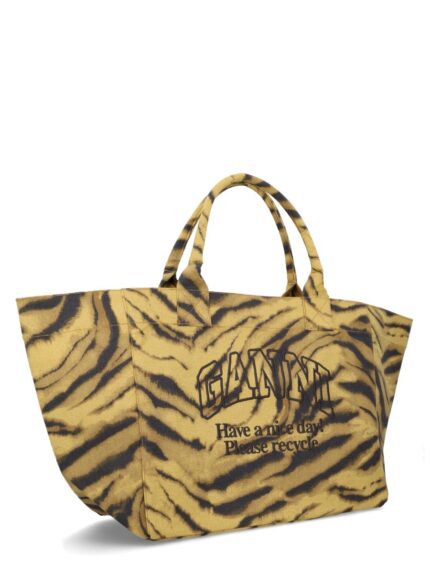 GANNI COTTON TOTE BAG
