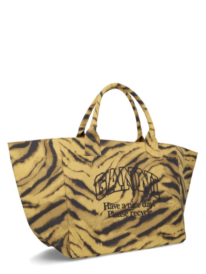 GANNI COTTON TOTE BAG