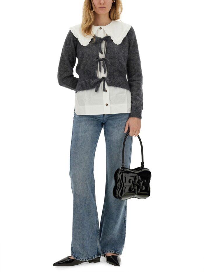 GANNI CUT OUT CARDIGAN