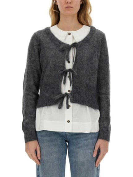 GANNI CUT OUT CARDIGAN