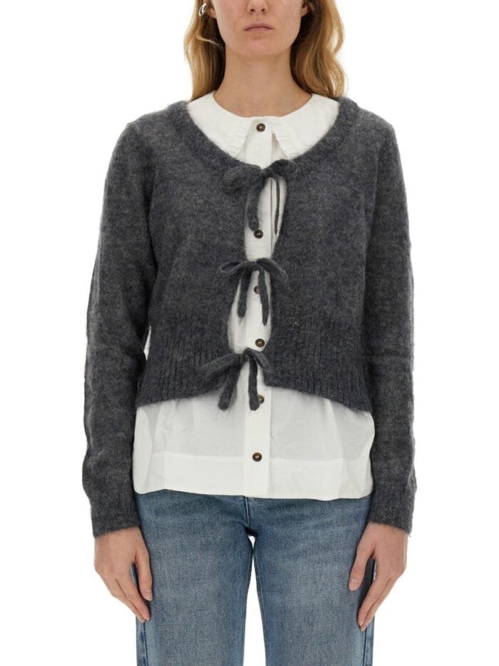 GANNI CUT OUT CARDIGAN