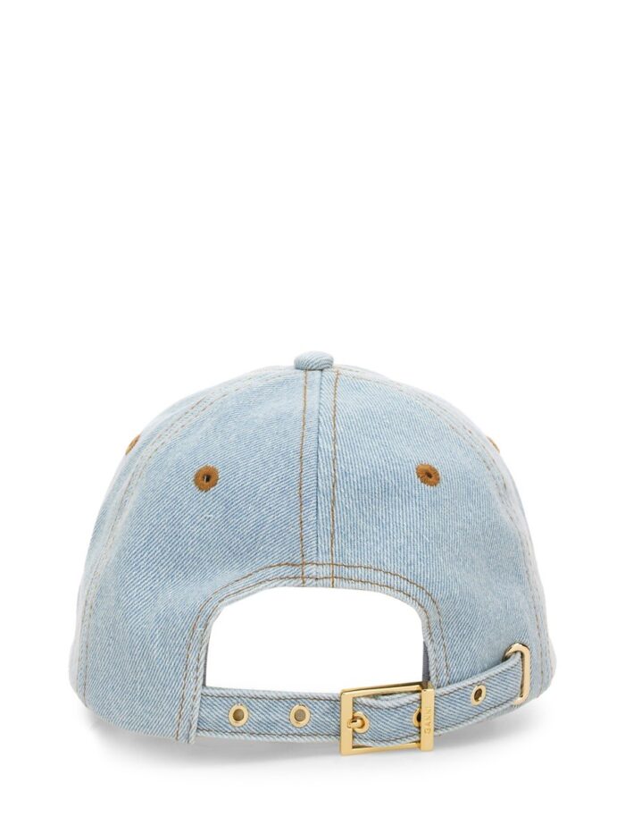 GANNI DENIM BASEBALL HAT