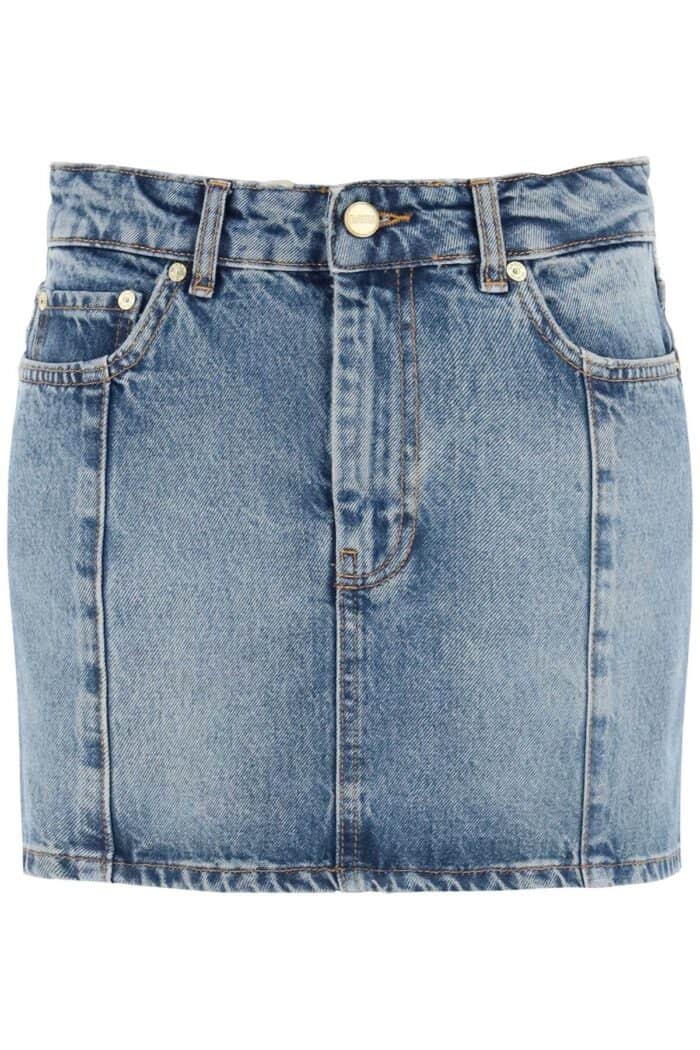 GANNI Denim Mini Skirt