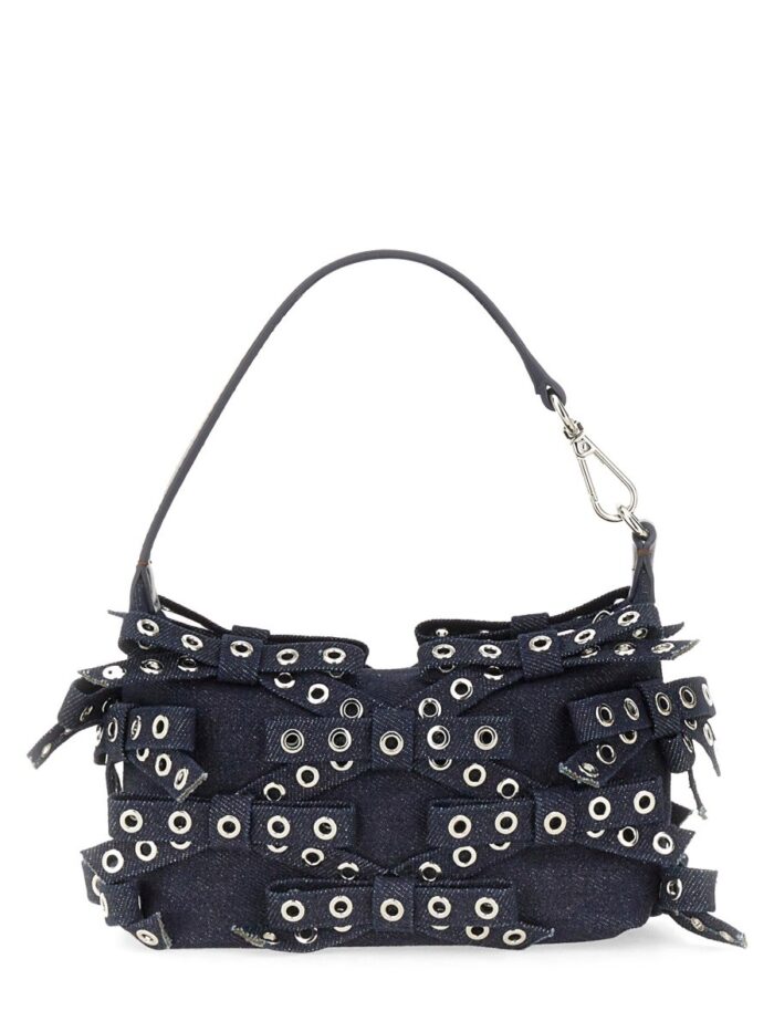 GANNI DENIM POUCH BAG