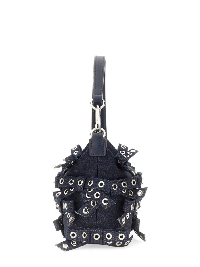 GANNI DENIM POUCH BAG