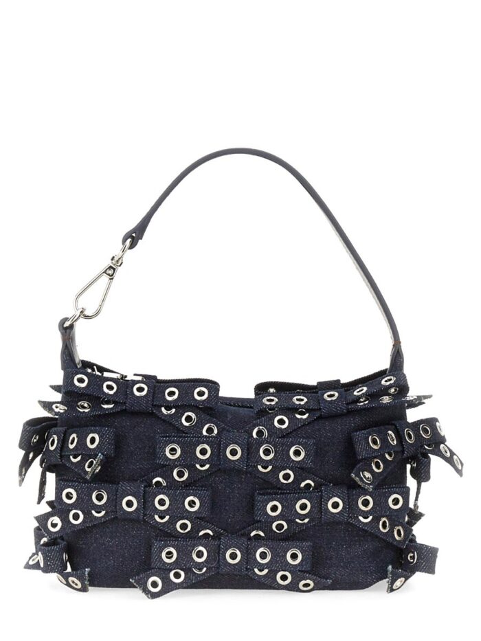 GANNI DENIM POUCH BAG