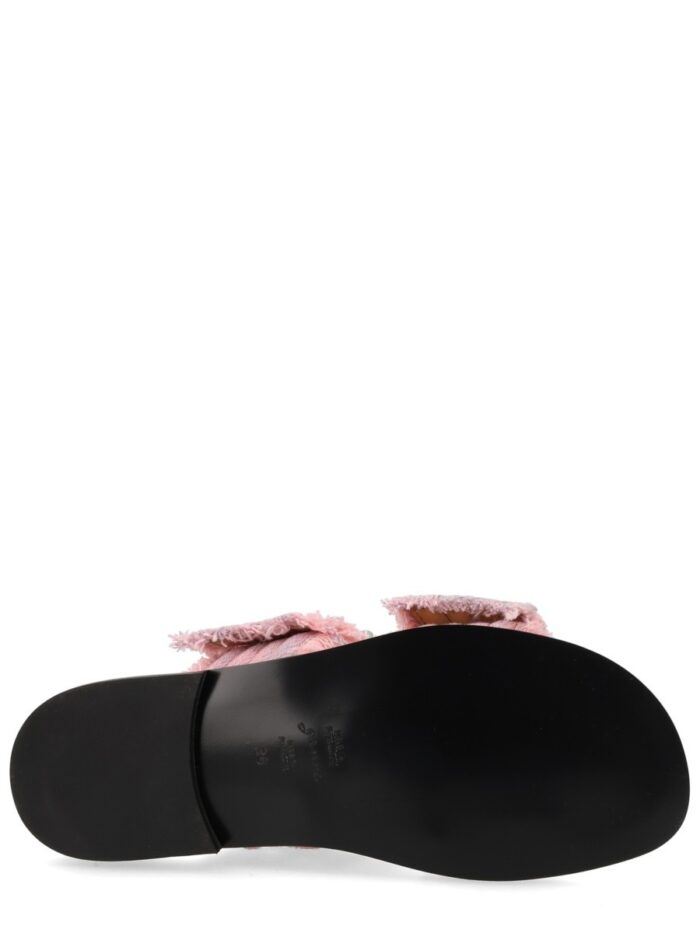 GANNI DENIM SANDAL WITH BANGS