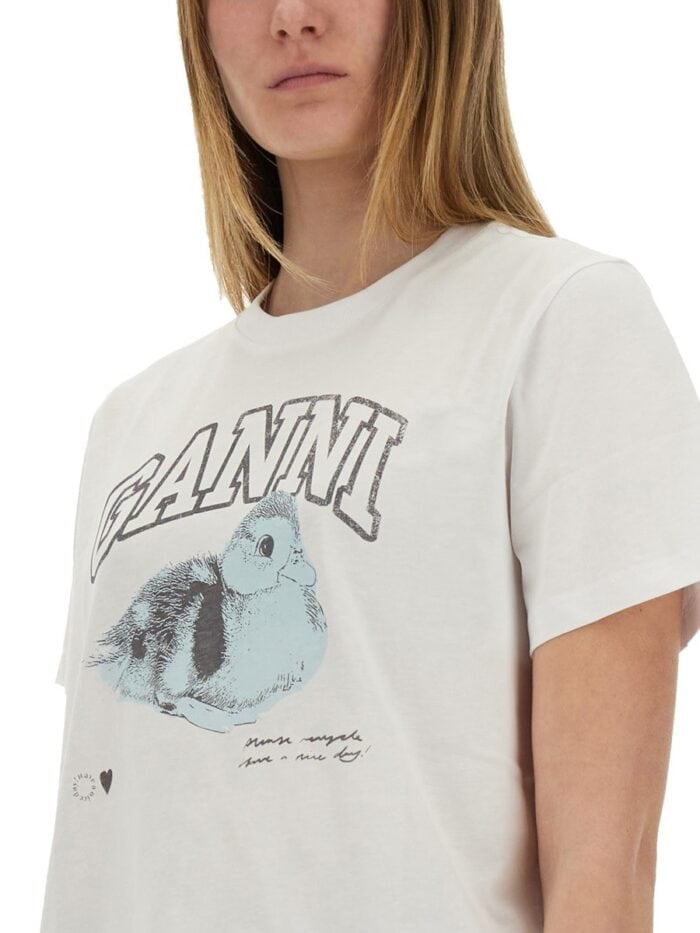 GANNI "DUCKIE" T-SHIRT